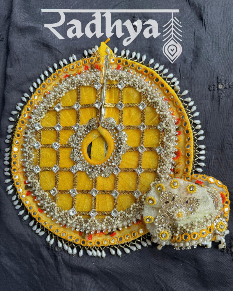 1 Yellow Heavy Poshak with Pagri