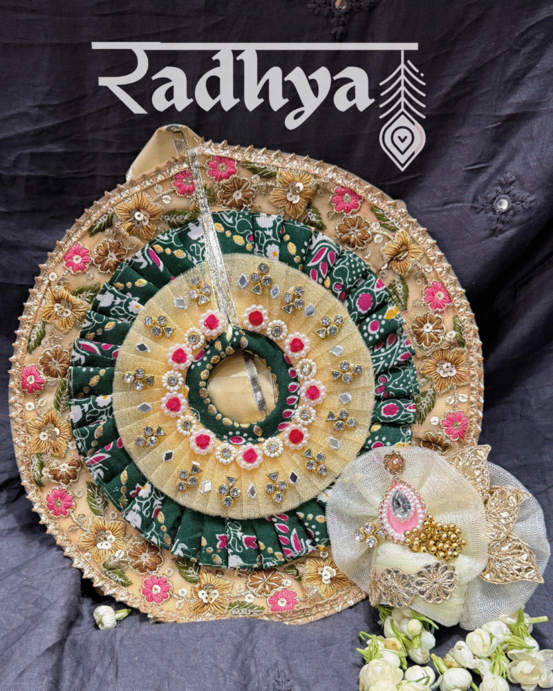 Floral cream poshak