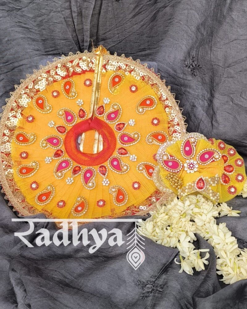 Red & Yellow Poshak with Pagri