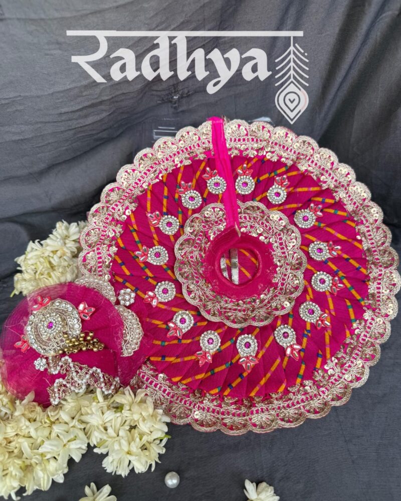 Pink Lehriya Poshak