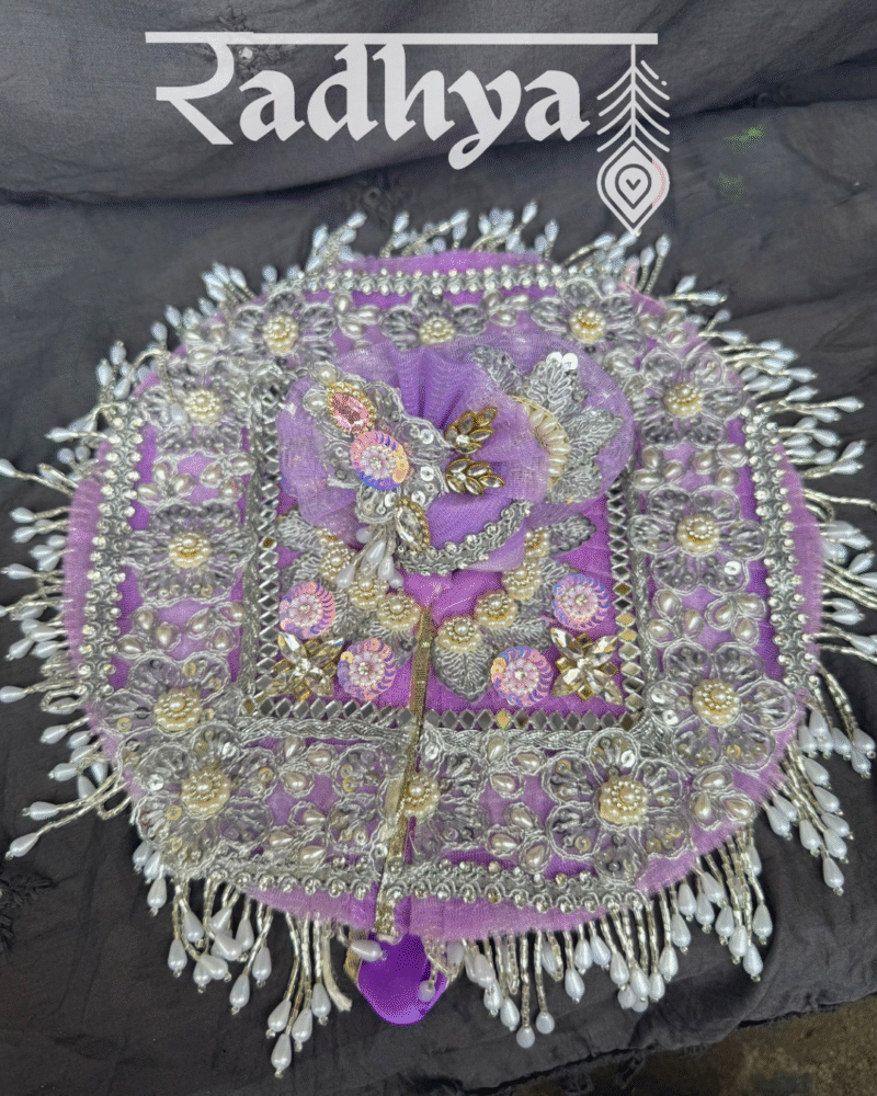 1 Purple Heavy Poshak with Pagri